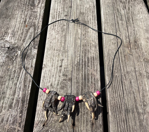 Gator Foot Tribal Necklace